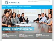 Tablet Screenshot of apexcela.com